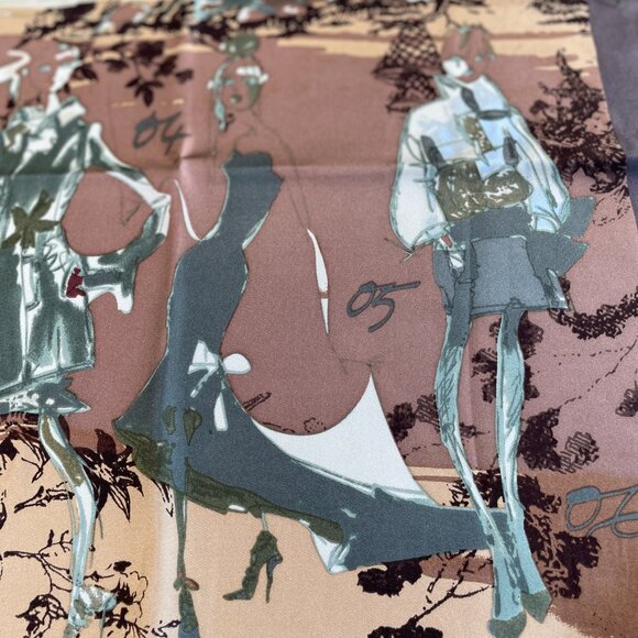 Christian Lacroix Silk Scarf – Fashion Sketch Design - Picture 4 of 15